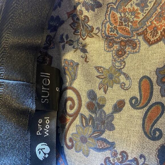 Surell Pure Wool Hat Baseball Cap Black Grey Unisex Adult Size S Made In Italy - Picture 3 of 8